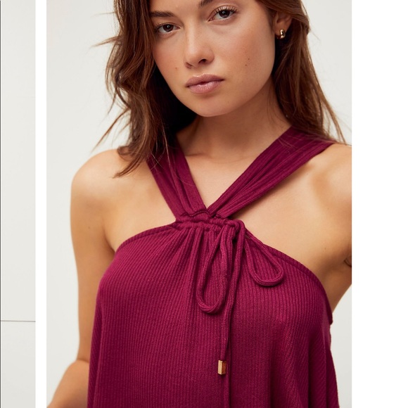 NEW FREE PEOPLE Porter Set Knit Pant & Crop Top XS - Picture 8 of 16